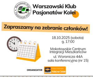 Przypominamy o Zebraniu członków 18.10.2025